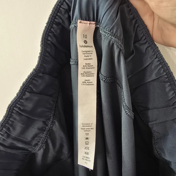 Lululemon Next Move Pants Tech Travel Crop Cropped Athletic In Gravity Size 10 - Picture 9 of 11